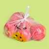 ¡Wow, Bolsas de Plástico Rojas Transparentes con Cara Sonriente Hechas a Medida para Agradecimiento, Empaque de Frutas y Bolsas Estilo Chaleco