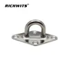 RICHWITS hebilla de puerta de diamante de acero inoxidable accesorios para vela de sombreado placa colgante placa de ojo almohadilla de hebilla fija ojo
