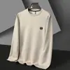 Suéter Casual Masculino Gola Redonda Popular Outono/Inverno 2025 Venda Direta da Fábrica Camiseta Térmica Gola Redonda Peça Única Masculina Dropshipping
