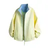 Chamarra con Bloques de Color y Cuello Alto con Logo Personalizado para Hombres y Mujeres, Marca de Moda, Elegante Chamarra Dopamina para Adolescentes, Ropa de Abrigo para Hombres