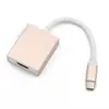 Adaptador HD tipo-C para HDMI em liga de alumínio typec para HDMI HD telefone celular TV com cabo de tela