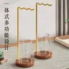 Soporte para pinceles de caligrafía, un organizador de escritorio multifuncional y creativo para exhibir pinceles, un juego de cuatro herramientas de escritura esenciales y un soporte para pinceles que no requiere lavado