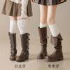 Meias Longas para Botas Femininas, Combinando com Botas, Meias para Panturrilha, Meias Femininas Acima do Joelho, Estilo Fino para Primavera e Outono, Roupa Íntima, Meias Femininas Brancas no Atacado