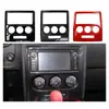 Adequado para Modificação do Dodge Challenger 2008, Decoração da Moldura de Navegação do Controle Central, Folha de ABS para Interior do Carro