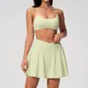 Nuevo Conjunto de Yoga Deportivo de Belleza para Espalda Anti-Exposición Dos Piezas Transpirable de Secado Rápido para Mujer 2135