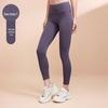 Calça esportiva de ioga sem costura, cintura alta, pêssego, alta elasticidade, levantamento do quadril, justa, respirável, secagem rápida, sem costura, calça fitness para corrida