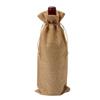 Set de Bolsa de Lino para Vino Lista para Usar Bolsa de Lino para Botella de Vino con Cordón Bolsa de Lino con Cordón para Embalaje de Vino