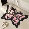 Tapete de Chão de Terra de Diatomáceas Simples Transfronteiriço, Tapete Floral Antiderrapante de Formato Irregular para Banheiro, Tapete de Chão Absorvente de Água e Secagem Rápida para Entrada de Banheiro