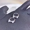 Exquisitas Orejeras de Perla de Circonio Rosa, Pendientes Pequeños en Forma de C, Suaves y Elegantes, Modernos, Versátiles para el Uso Diario, Pendientes de Lujo Ligero para el Trabajo