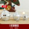 Adornos para árbol de Navidad, juego de bolas de espejos, colgante de madera, accesorios para decorar el techo.
