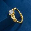 Anillo de Moneda de la Suerte Estilo Simple Ins Estilo Japonés y Coreano Anillo Abierto Niche de Moda Pulsera Exquisita de Zircón
