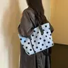 Bolso grande de moda para mujer 2026 Moda coreana diseño de nicho bolso de hombro personalizado bolso tote de lunares