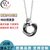Accesorios de Venta Caliente para Comercio Electrónico Transfronterizo, Colgante de Acero Inoxidable con Círculo Tridimensional Incrustado de Diamantes a la Moda, Artículo de Joyería de Diseñador