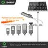 Fabricantes de lâmpadas solares de rua rurais personalizadas de Guangxi, fonte de luz solar LED Sabre de 6,3 m W