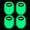 Tapa de válvula de neumático luminosa tapa de válvula de coche boquilla de aire para neumático de vacío de coche eléctrico decoración de cubierta de núcleo de válvula luminosa
