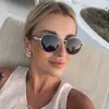 Nuevas Gafas de Sol Ovaladas Estilo Europeo Americano Protección Solar Protector Solar Unisex Gafas de Moda Lentes Fotocromáticas Estilo Old Money Metal
