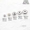 Contas Espaçadoras de Aço Titânio Rodas Polidas Espelhadas Cor Dourado 18K Galvanizado a Vácuo Conserva Cor Contas para Pulseira DIY Espaçadores de Cristal