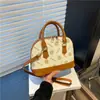 Bolso Carcasa Informal con Costuras de Estampado de Leopardo para Mujer 2025 Verano Nuevo Estilo de Mano Alta Calidad Bolso Pequeño Cuadrado de Hombro Cruzado