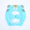 Gorro de Champú para Niños y Niñas, Herramienta de Lavado de Cabello de Tigre Pequeño de Dibujos Animados, Gorro de Ducha Portátil Ajustable con Protección para Oídos y Ojos