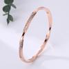 Pulsera de Onda Espiral Retorcida Jijia para Niñas, Pulsera Dyson Apilada de Alta Gama, Pulsera Mobius de Alta Retención de Color