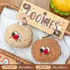 Par de Brinquedos de Pelúcia Fofos em Formato de Biscoito, Pingente de Bolsa de Boneca Fofo, Atacado
