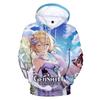 Chalecos de pareja periféricos 3D del juego de animación de Dios original transfronterizo nuevo 2021 Sudadera con capucha Genshin Impact