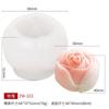 Molde de Silicona para Velas de Aromaterapia Florales Sanxin Flor de Rosa Peonía Decoración de Resina Molde para Velas Transfronterizo