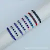 Pulsera Trenzada de Hilo de Jade Ojo de Diablo de Resina Europea y Americana Nudo Plano Cruzado Pulsera de Ojo Azul Retro de la Suerte