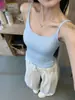 Camisole Dopamina Picante com Bojo para Mulheres, Top de Verão Afunilador na Cintura Anti-Exposição para Usar por Baixo ou por Cima com Lindo Design nas Costas