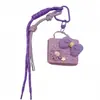 Cartera de Cuero Original para Monedas Bolsa para Auriculares Bluetooth Colgante Serie Miu Llavero Bolsa Pequeña de Regalo de Gama Alta
