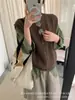 Chaleco de Punto para Mujer, Nuevo Cardigan sin Mangas para Primavera y Otoño, Chaleco para Superponer, Top de Suéter Chaleco Simple y Versátil