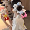 Serie de Trasero de Mickey de Gama Alta Lindo Flor Pie Ola Punto Lazo para el Cabello Cuerda para Moño Accesorio para el Cabello