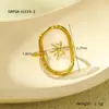 Anillo de acero inoxidable europeo y americano flor eterna pegamento florero estilo INS moda flor titanio acero anillo venta al por mayor transfronteriza