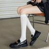 Meias Sexy Black Calf Meias Brancas JK Verão Oco Feminino Meias Net Knee-High Summer Fino Doce Renda Meias Altas