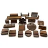 Accesorios Personalizados de Madera Maciza de Nogal Negro, Productos de Madera, Adornos, Soportes Creativos para Teléfono Móvil, Artesanías de Madera Heterosexuales Transfronterizas