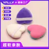 Esponja Doble para Polvo con Forma de Corazón Modelo de Silicona Producto Nuevo Lanzado Uso Húmedo y Seco Elástica Q Amigable con la Piel Sin Polvo Herramienta de Belleza Venta al por Mayor