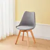 Perna de Madeira Maciça PP Cadeira Eames com Encosto para Uso Doméstico, Cadeira de Jantar, Cadeira Eames, Cadeira com Encosto Minimalista Moderna, Livro