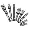 Adaptador de haste de conexão de manga elétrica 8 peças com haste de conexão de esfera 1/2 3/8 1/4 cabo hexagonal adaptador de haste de conexão para parafusadeira