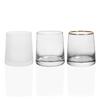 Vaso de Agua de Vidrio Trapezoidal Estilo Nórdico Phnom Penh Escarchado Vaso para Jugo Doméstico Vaso para Enjuague Bucal Vaso Sencillo para Whisky Vino