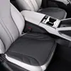 Cojín de asiento de coche de algodón látex de alta gama, una sola pieza, apto para todas las estaciones, almohadilla de asiento de cuero gamuza, tacto premium, cojín de asiento ventilado y transpirable