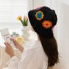 Sombrero Nuevo Estilo Coreano Otoño e Invierno, Patchwork Tricolor, Sombrero de Pescador Crochet Tejido a Mano para Adulto, Estilo Zuma Vintage