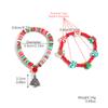 Explosiones Transfronterizas Europeo y Americano Amazon Joyería Navideña Pulsera Copo de Nieve Cristal Cuentas Pulsera Navideña para Mujer traje