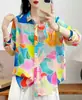 Cardigan de Ramio Puro con Estampado Digital para Mujer, Manga Larga, Talla Grande, Estilo Holgado y Delgado, Novedad Otoño 2026