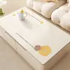 Mantel de Mesa de Silicona Impermeable y a Prueba de Aceite Sin Lavado Mantel para Mesa de Café Sala de Estar 2025 Nuevo Estilo Lujo Ligero Gama Alta Floral Mantel Protector
