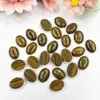 Anel Oval de Pedra Natural Cristal Superfície 13*18mm Superfície Curva Única Mancha em Forma de Ovo Pedra Nua Meia Superfície Acessórios Atacado Transfronteiriço