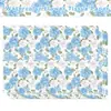 Papel de Seda Floral Azul Wx349 17g Papel de Envoltura a Prueba de Humedad para Regalos y Dulces, Papel de Seda Decorativo de Hortensia