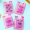 Nuevo Cuaderno de Bobina Reductor de Estrés Agitable Arena Movediza Serie Sanrio Cuaderno para Compartir Cuaderno Creativo Mayoreo
