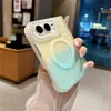 Funda magnética para teléfono con pantalla plegable iPhone Duo, Carcasa con patrón de bloqueo de color Apple de 18 colores, Cubierta protectora anticaída del eje central