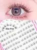 Pestañas Postizas Segmentadas de Princesa Libres de Pegamento, Pestañas Individuales Reutilizables Autoadhesivas 7-10 mm Naturales Esponjosas Maquillaje de Ojos