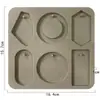 Hapi 6 com formas diferentes Molde de gesso DIY feito à mão Molde de sabonete perfumado feito à mão Molde de silicone de qualidade alimentar